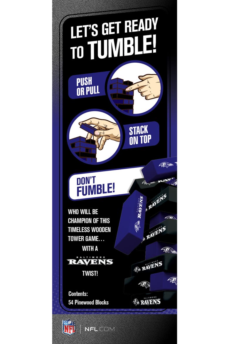 Baltimore Ravens Tumble Tower, Alternate, color, Multicolor
