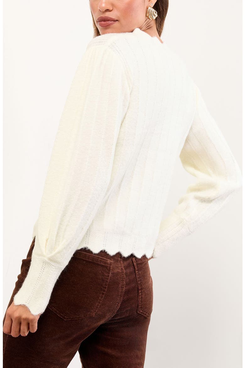 Scallop Edge Cardigan, Alternate, color, NEUTRAL