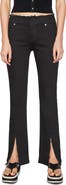 FRAME Cutoff Waist Slit Hem Mini Boot Jeans
