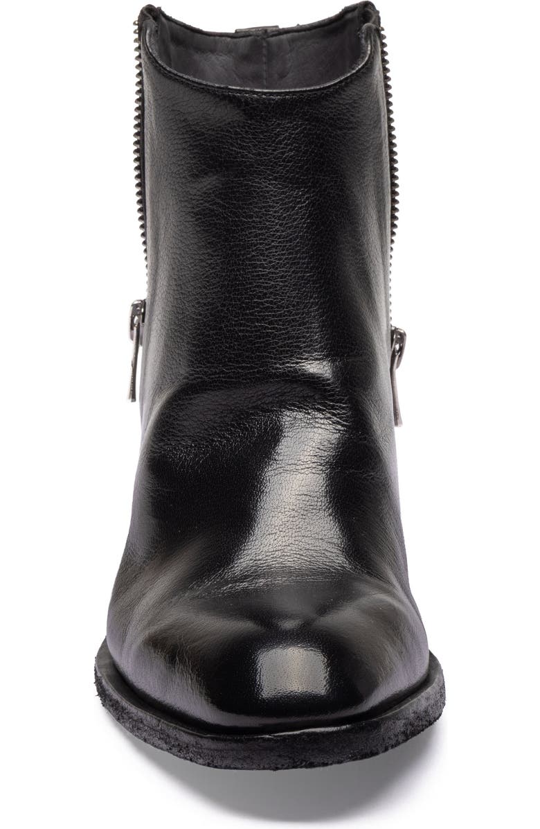 Officine Creative Sydne 015 Suede Pointed-Toe Bootie, Alternate, color, Black