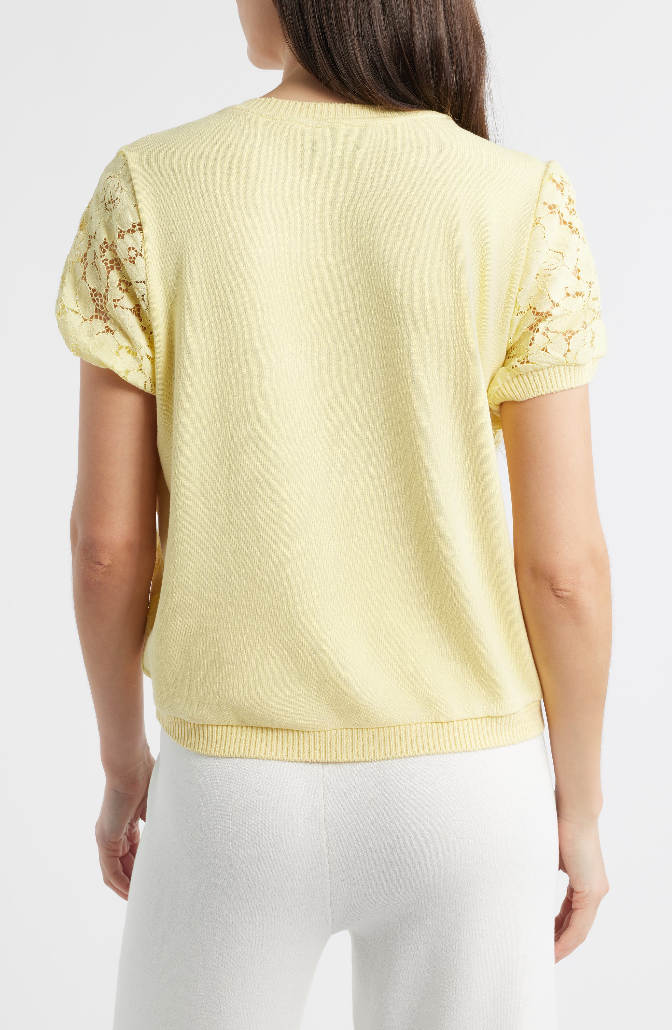 Lace Front Sweater - image 4