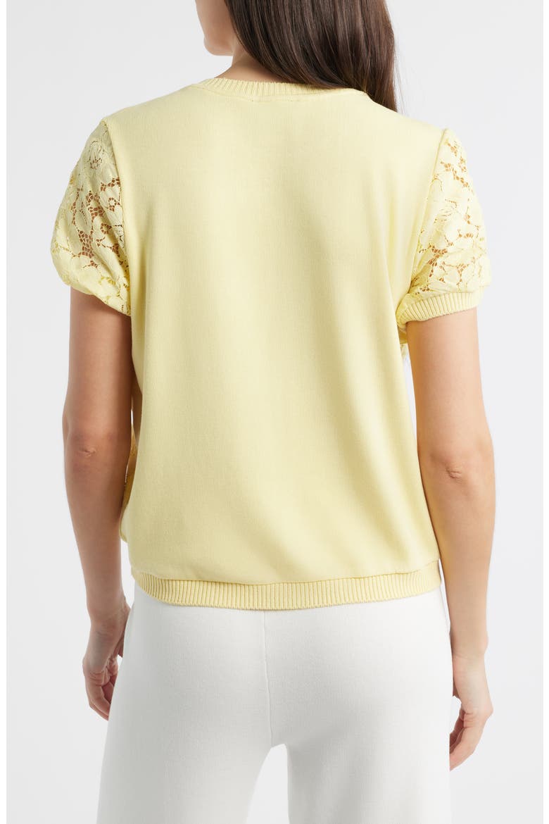 Lace Front Sweater, Alternate, color, BUTTERCUP