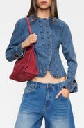 LIONESS Form Double Breasted Denim Jacket