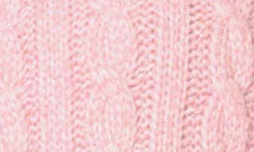 Walter Baker Giselle Cable Stitch Cardigan Sweater In Pink