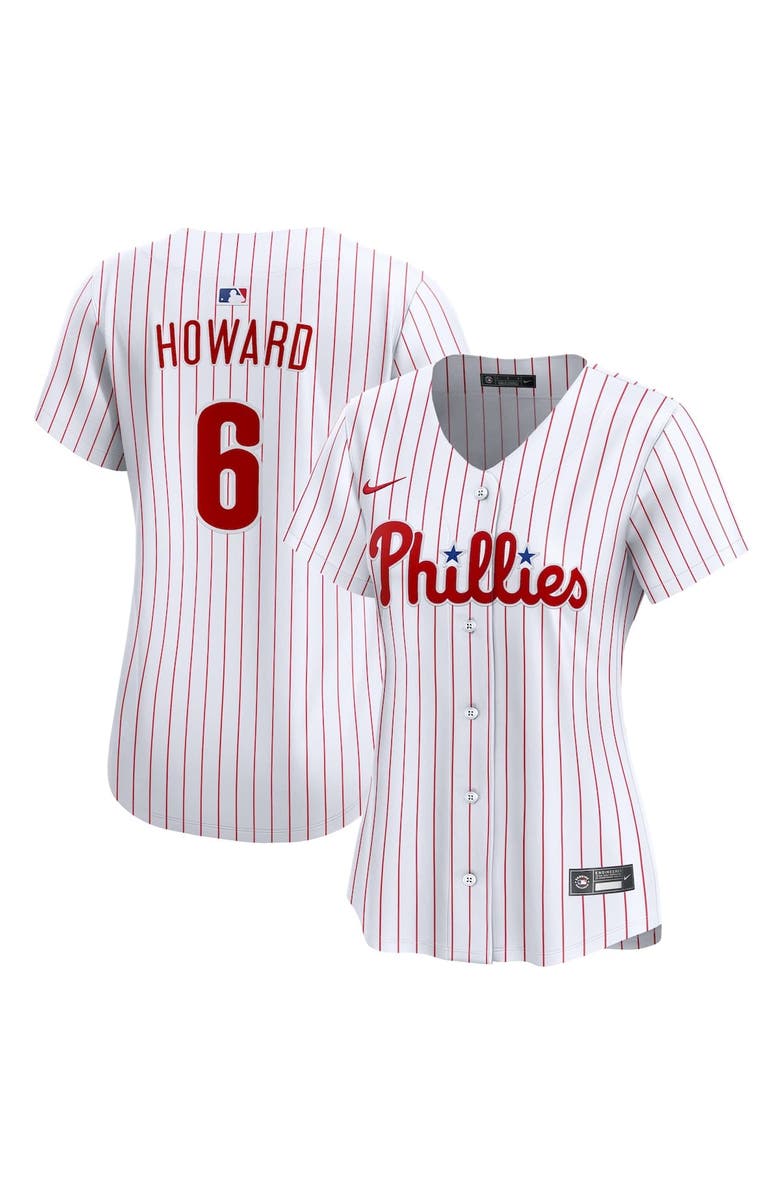 Nike Women's  Nike Ryan Howard White Philadelphia Phillies Limited Jersey, Main, color, White