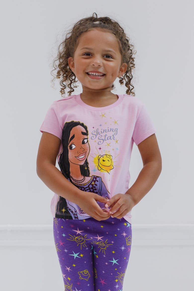Wish T-Shirt & Leggings Set, Alternate, color, Purple