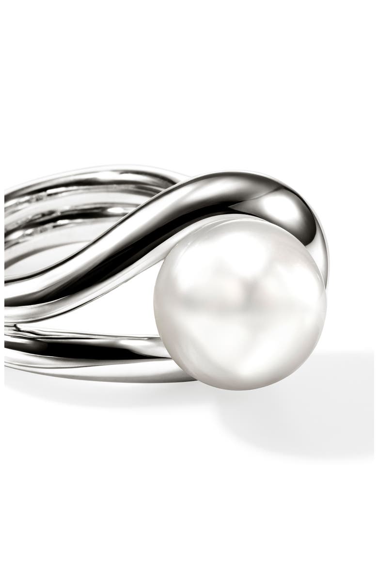 Surf Silver Ring with Freshwater Pearl, Alternate, color, STERLING SILVER