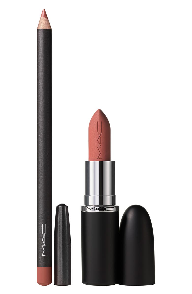 MAC Cosmetics Topsy Teddy Matte Lipstick + Lip Liner Gift Set $50 Value, Alternate, color, Teddy