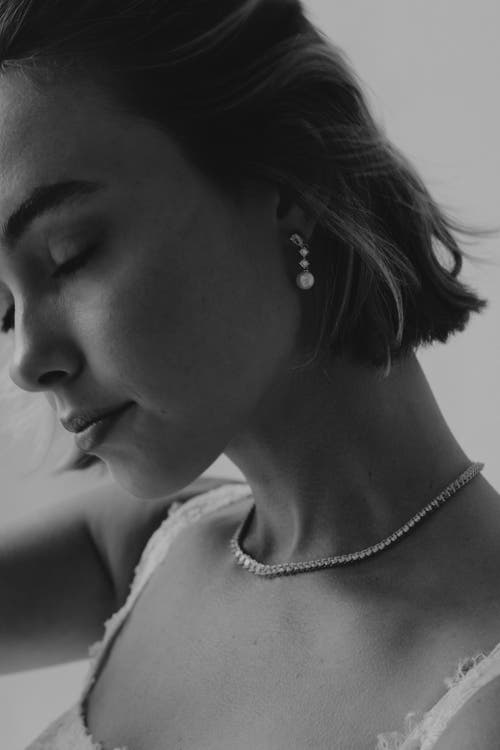 Untamed Petals Serenade Pearl And Crystal Earrings In Silver