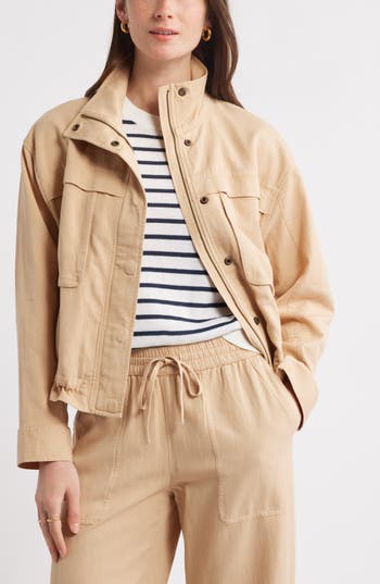 Caslon ® Utility Jacket In Tan Shore