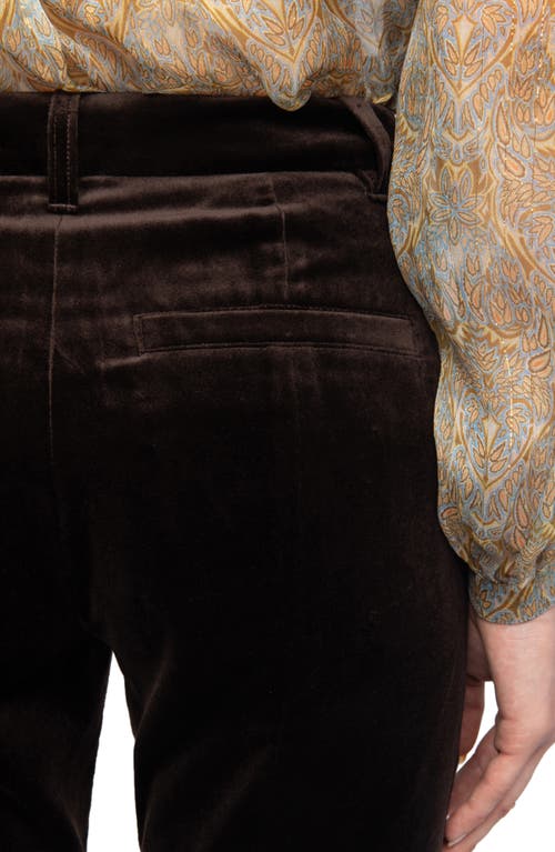 Zadig & Voltaire Prevy Cotton Velveteen Flare Leg Pants In Black