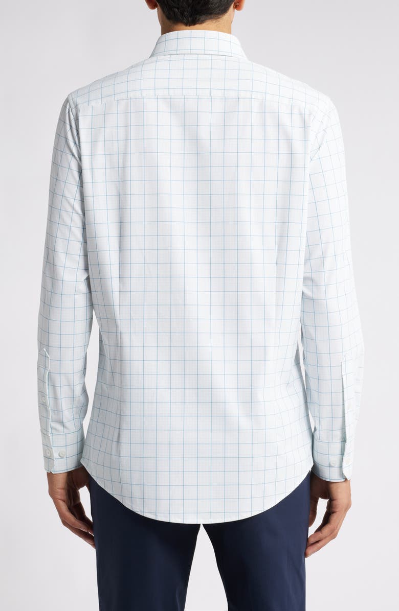 Mizzen+Main Leeward Trim Fit Check Performance Button-Up Shirt, Alternate, color, 