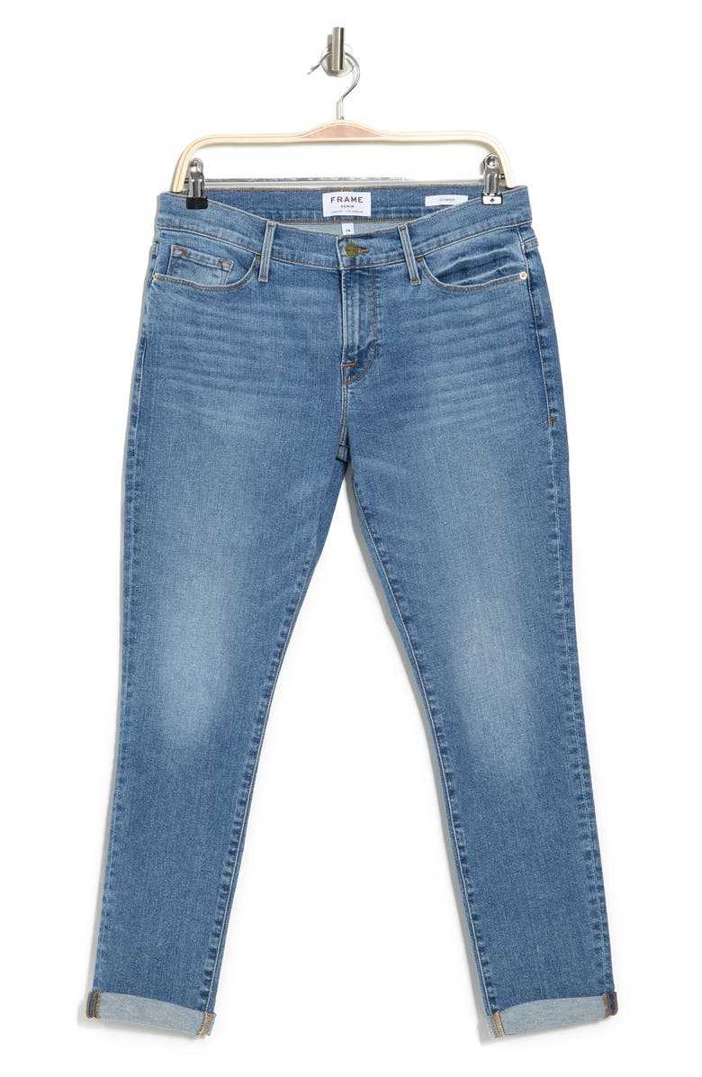 FRAME Le Garcon Cuffed Crop Jeans, Alternate, color,