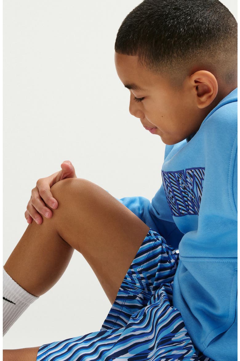 Kids' Dri-FIT Drawstring Shorts, Alternate, color, GAME ROYAL/ GHOST/ WHITE