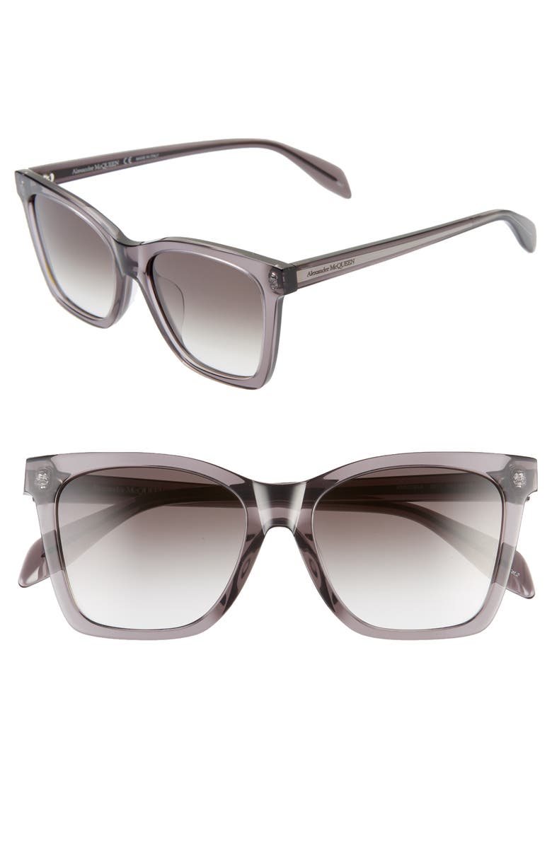 McQueen Alexander McQueen 54mm Square Sunglasses, Main, color, 