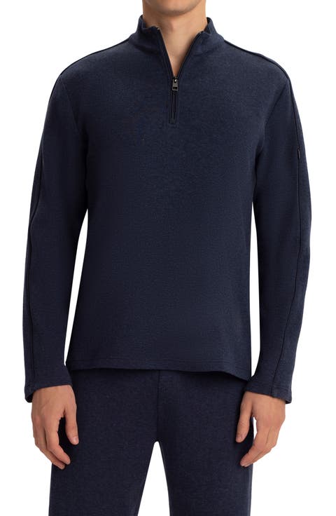 Comfort Cotton Blend Quarter Zip Pullover