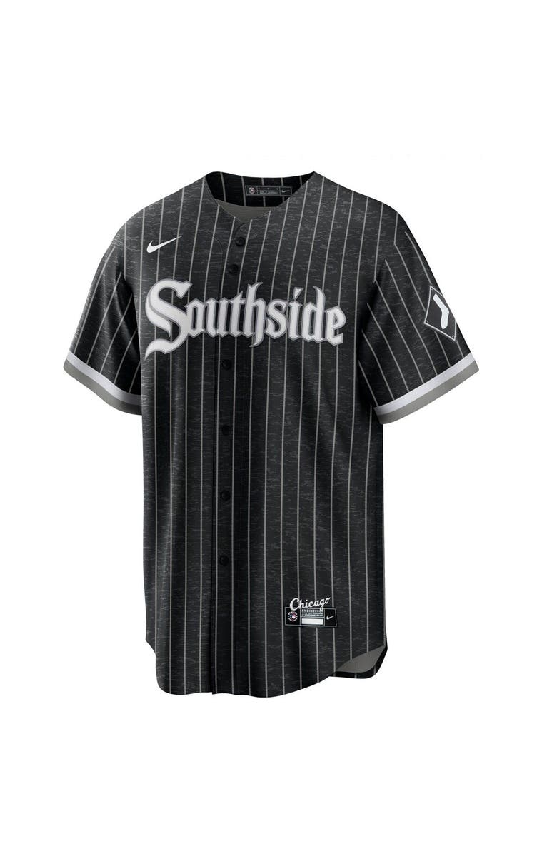Nike Men's Nike Luis Robert Black Chicago White Sox City Connect Replica Player Jersey, Alternate, color, 