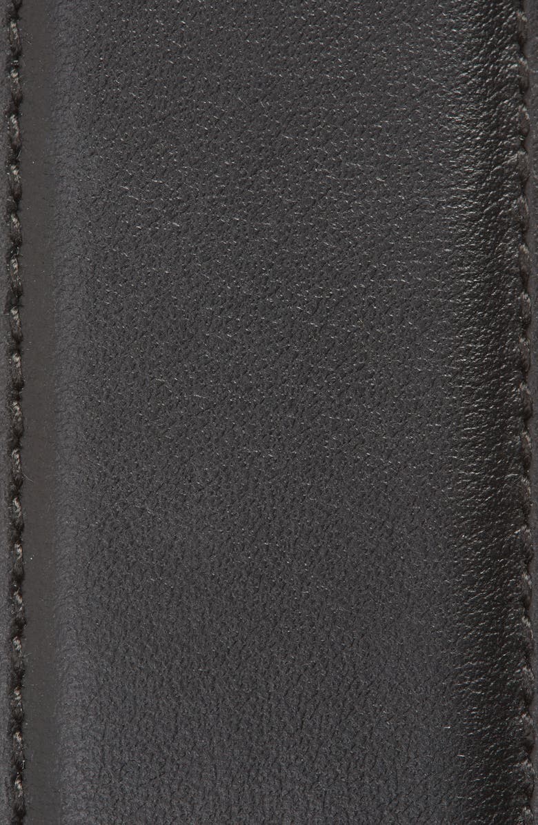 Balmain Monogram Buckle Calfskin Leather Belt, Alternate, color, 0Pa Black