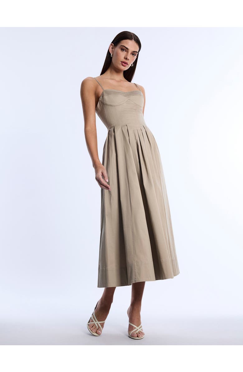 BCBGMAXAZRIA Fit and Flare Dress, Alternate, color, Sandstone