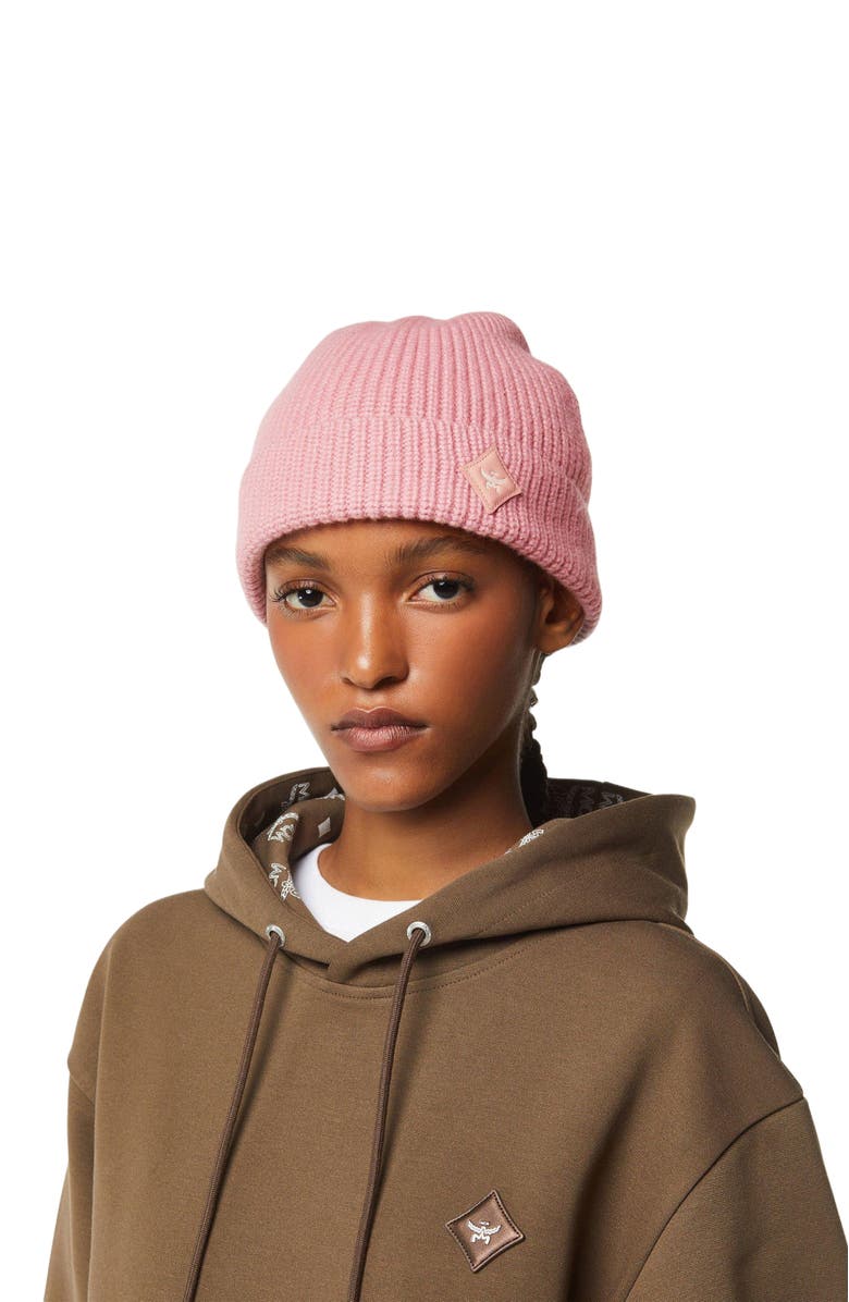 MCM Essential Wool Beanie, Alternate, color, Pink