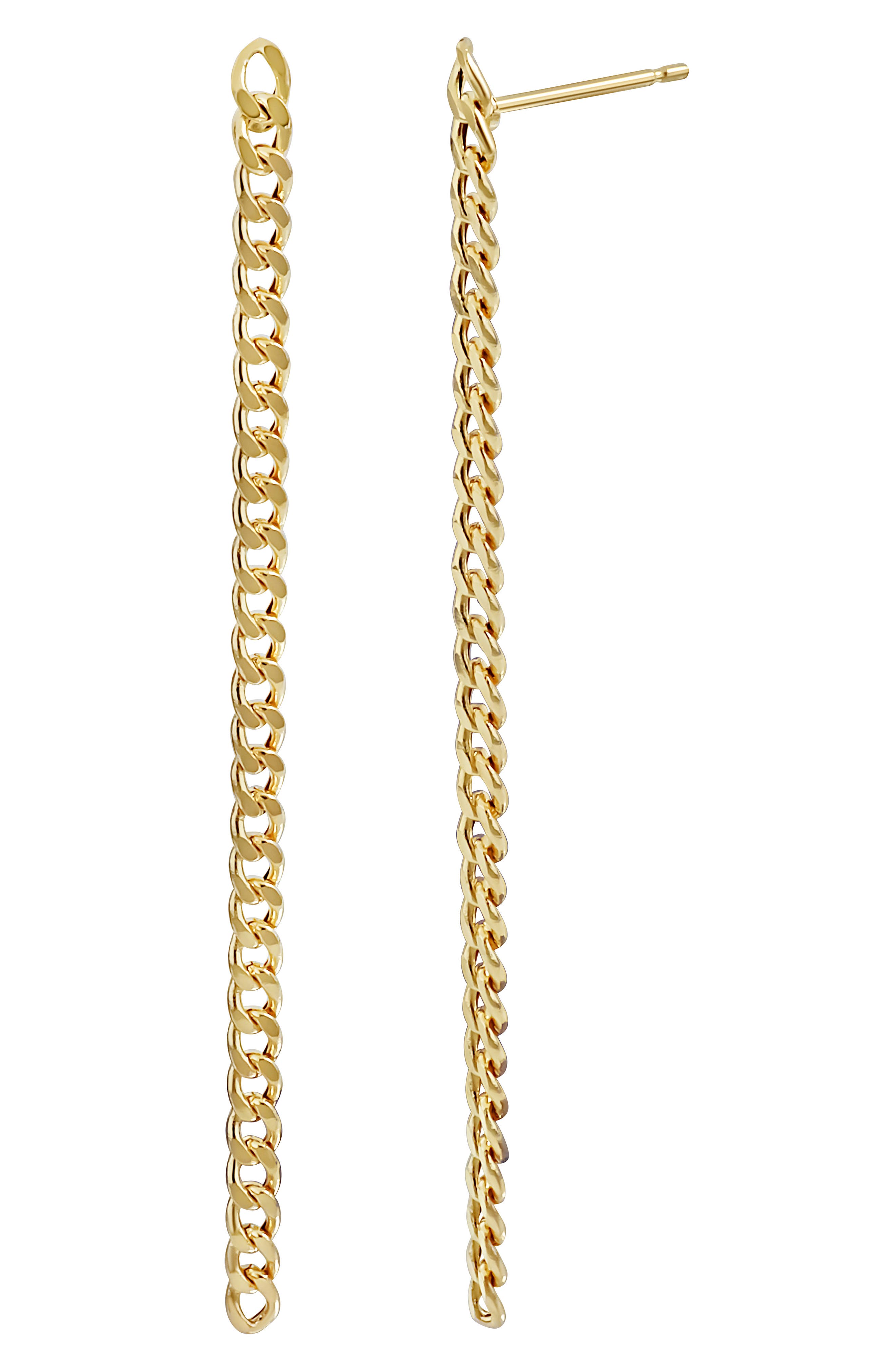 Bony Levy 14K Gold Chain Drop Earrings
