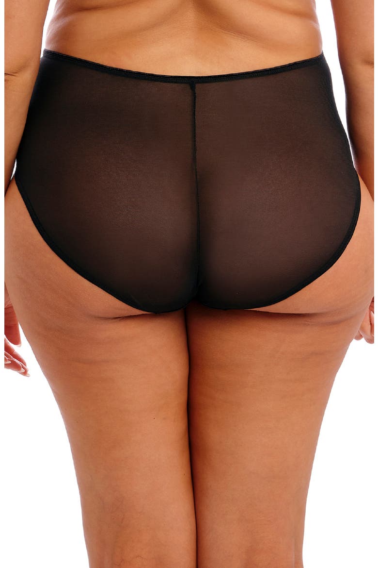 Matilda Full Figure Embellished Briefs, Alternate, color, BLACK