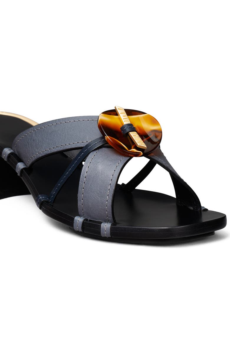 Tory Burch Knotted Strappy Sandal, Alternate, color, Blue / Perfect Navy