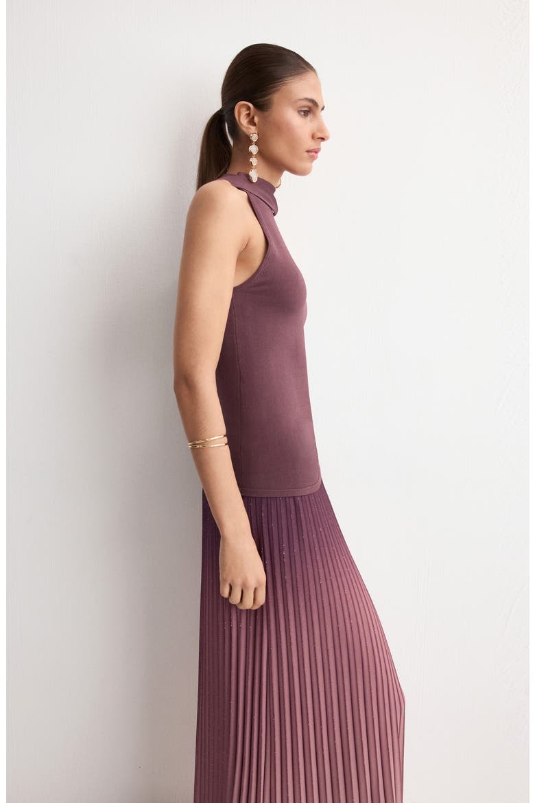 Pleated A-Line Skirt, Alternate, color, LIGHT/ PASTEL PURPLE