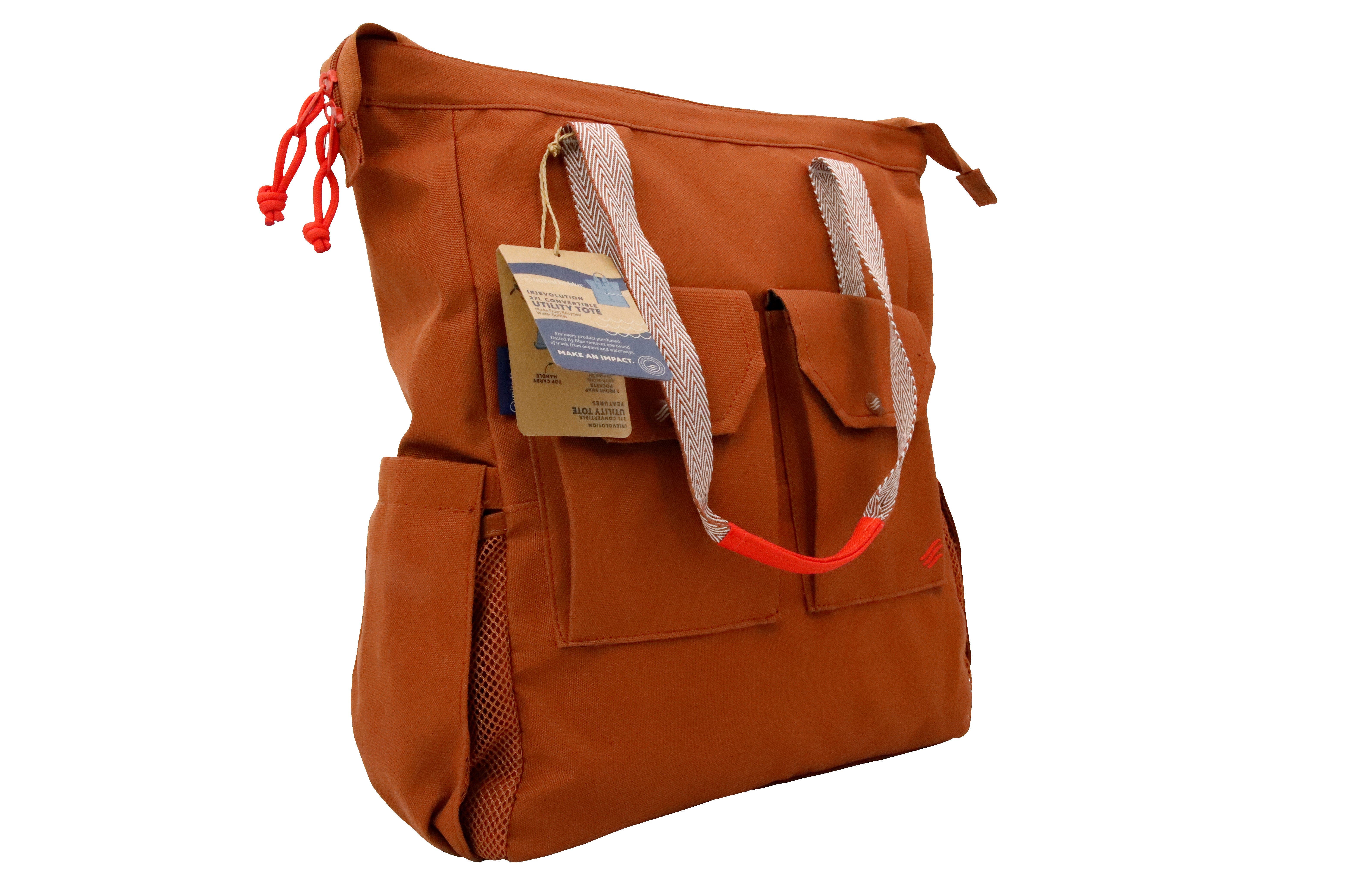 United By Blue (R)evolution Utility Convertible Tote, Alternate, color, Medium Brown