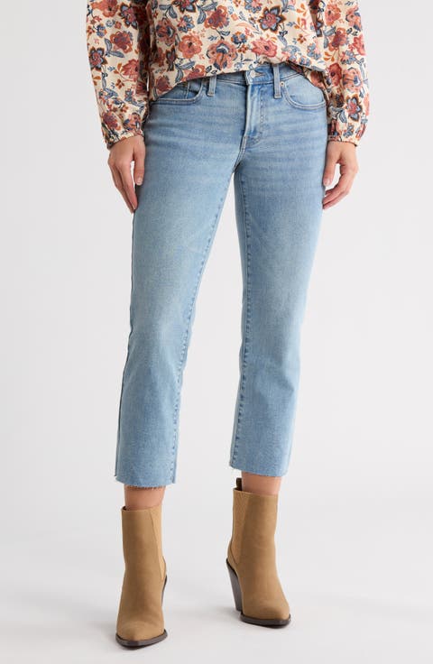 Sweet Mid Rise Crop Jeans (Capwin Wash)