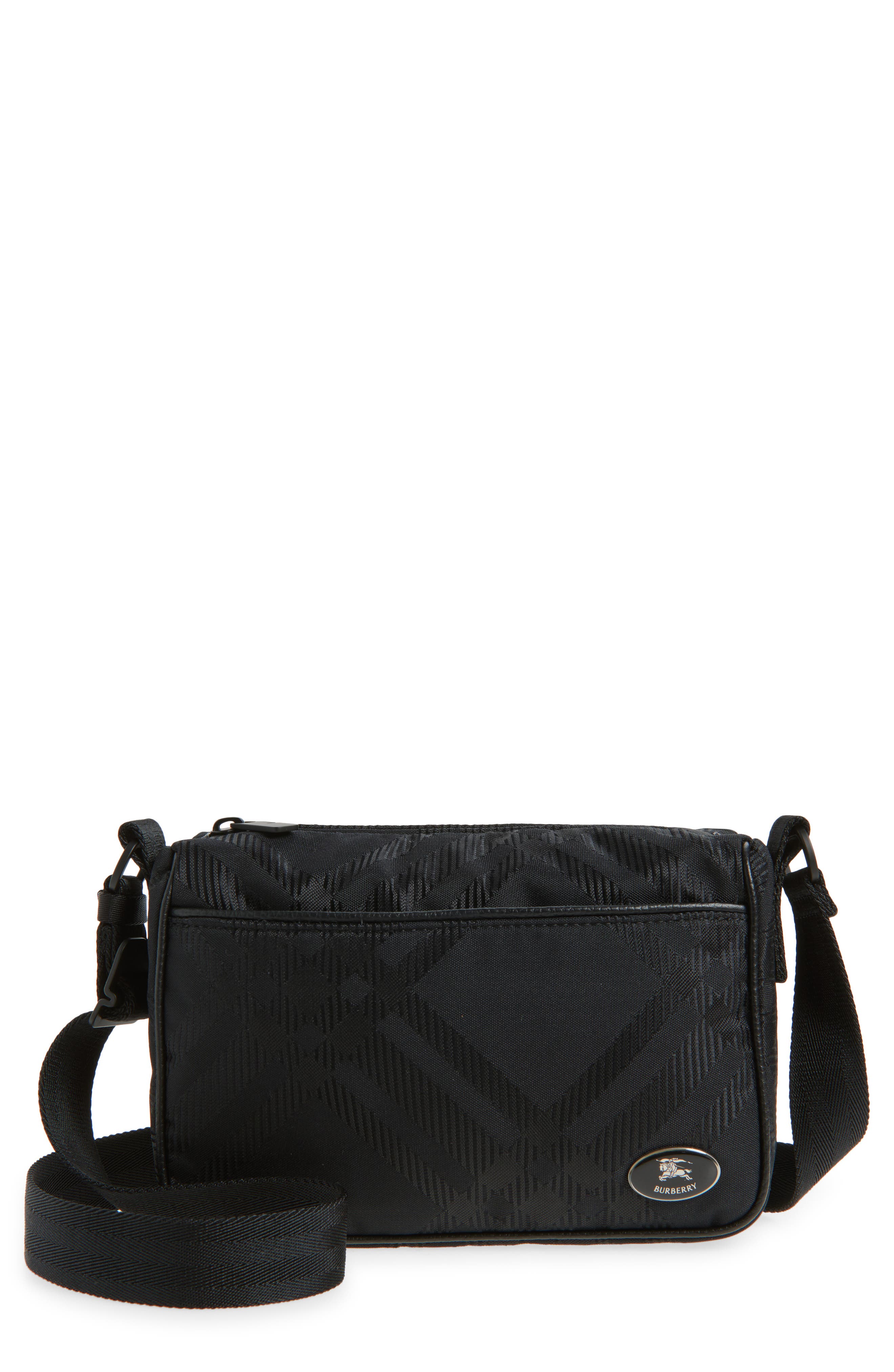 Burberry Small Equestrian Knight Check Crossbody Bag, Main, color, 