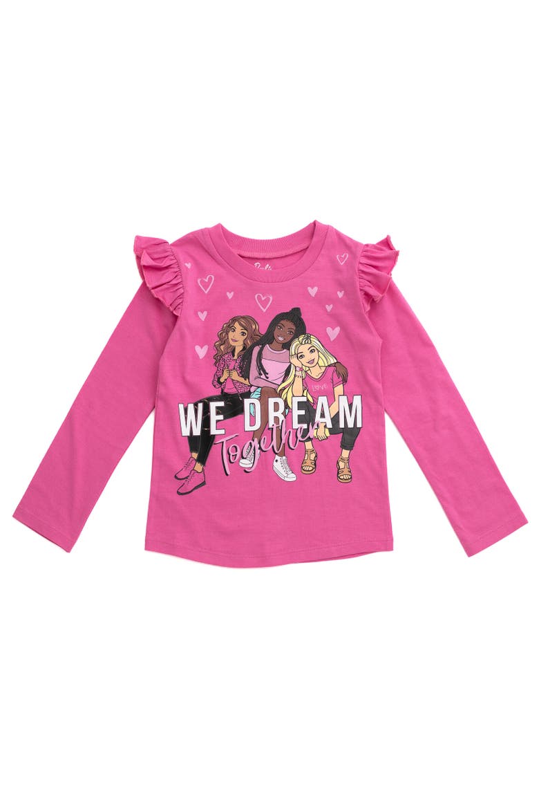 2-Pack Long Sleeve T-Shirts, Alternate, color, Pink / Black