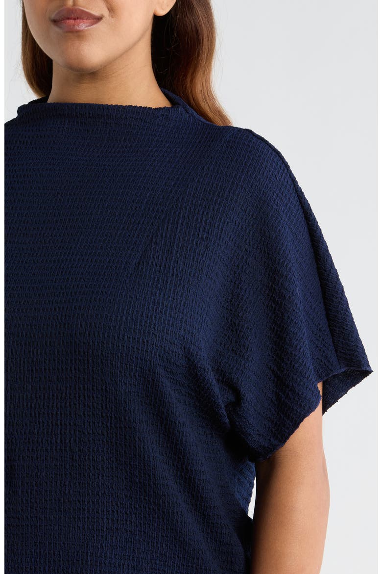 Pucker Knit Top, Alternate, color, CLASSIC NAVY