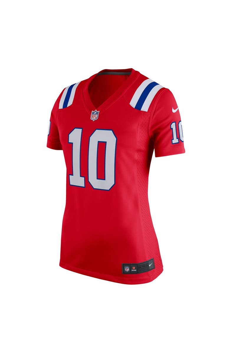 Nike Women's Nike Mac Jones Red New England Patriots Game Jersey, Alternate, color, 