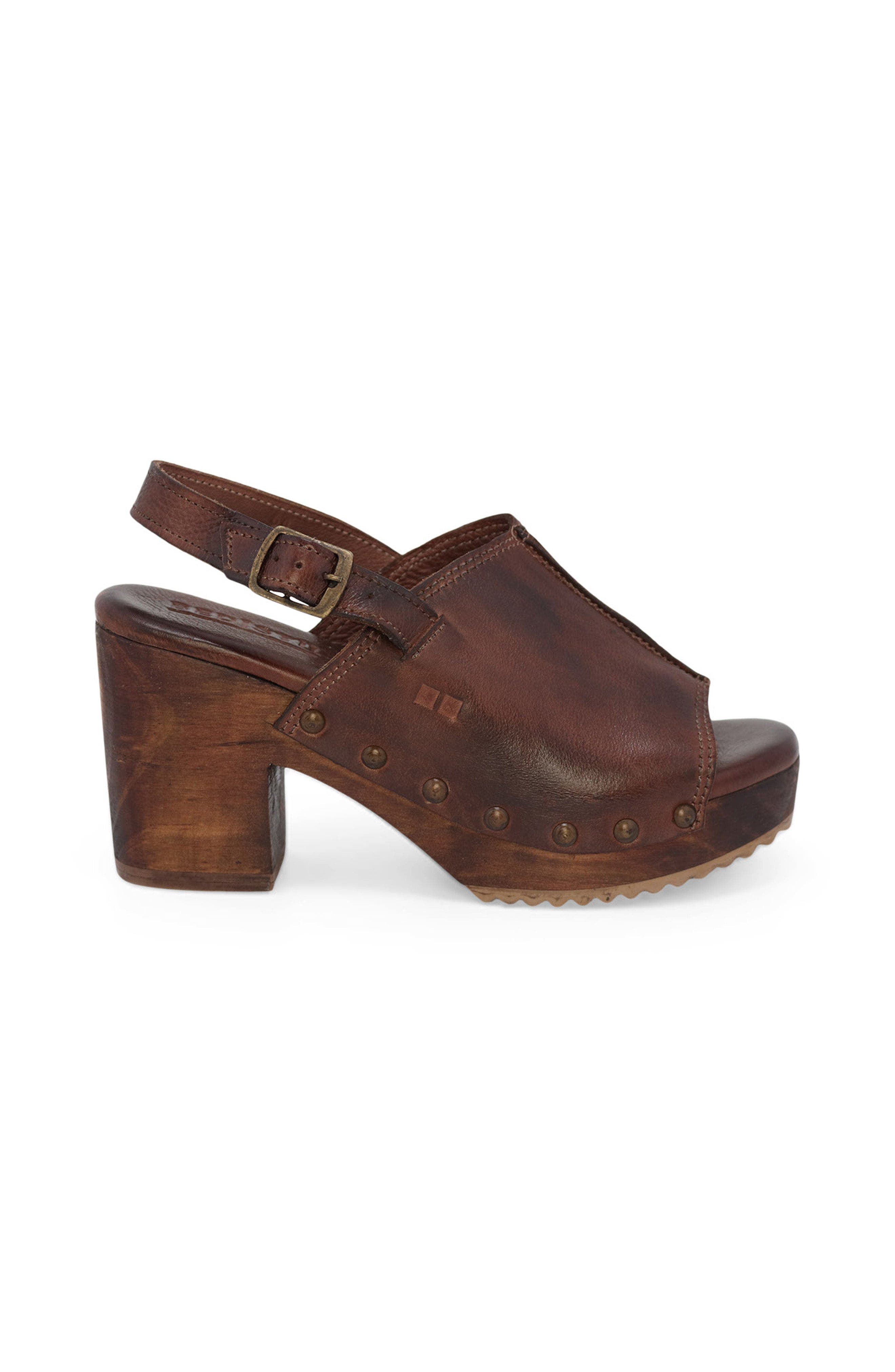 Bed Stu Marie Wood Heel, Alternate, color, Teak Dd