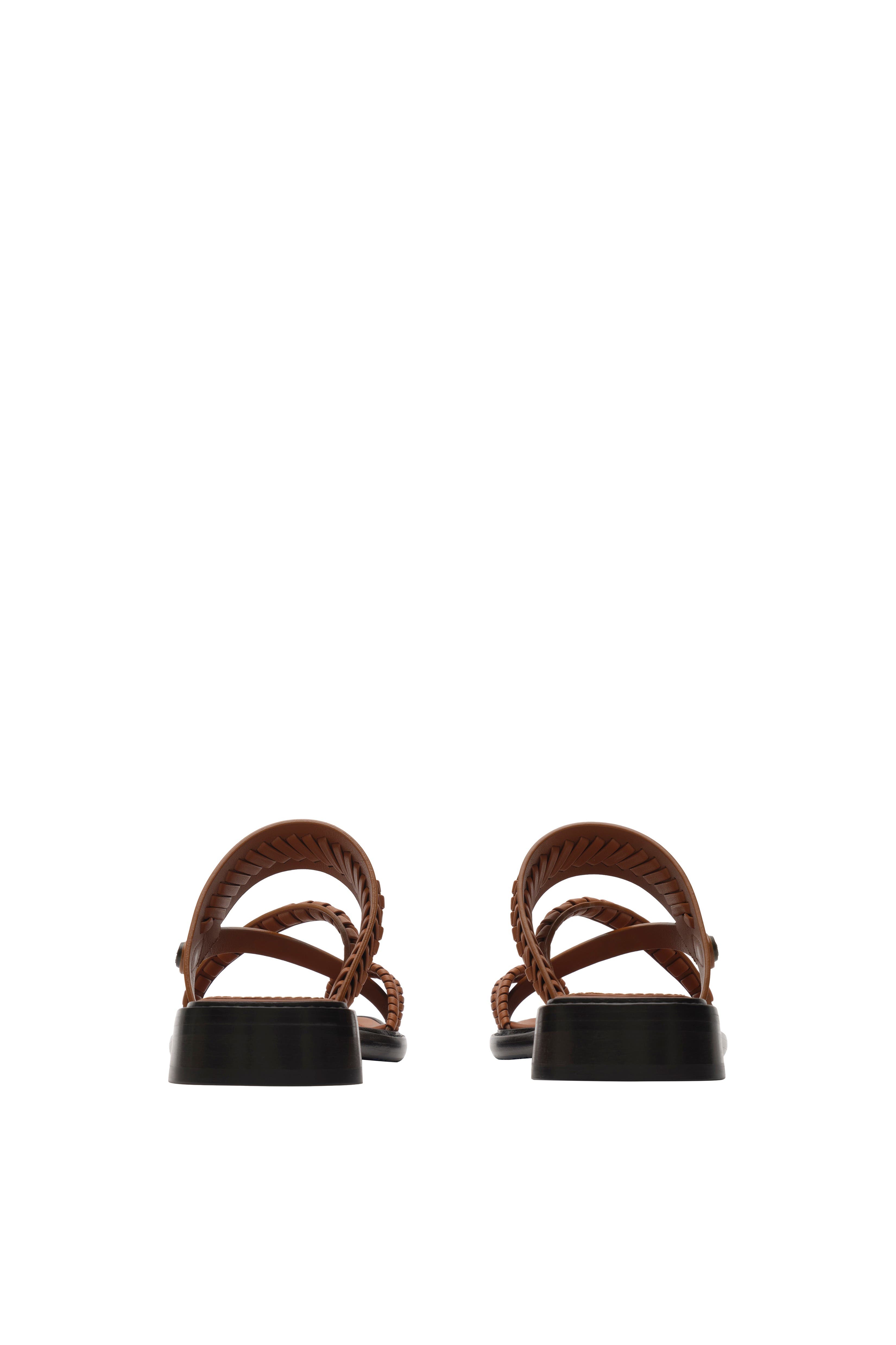 Leather Baez Sandals, Alternate, color, Lundy brown