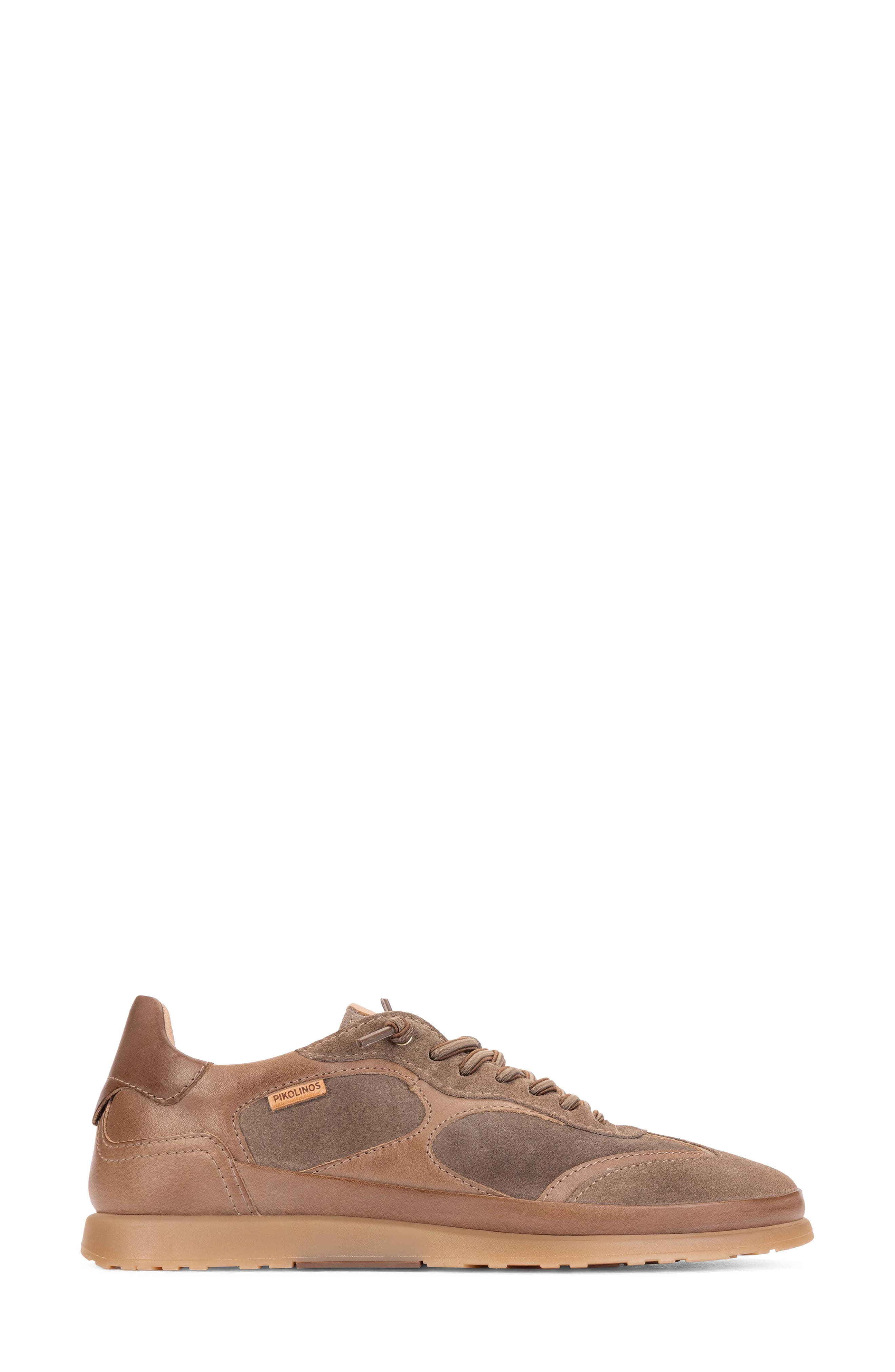 Denia Leather Sneaker, Alternate, color, SIENA