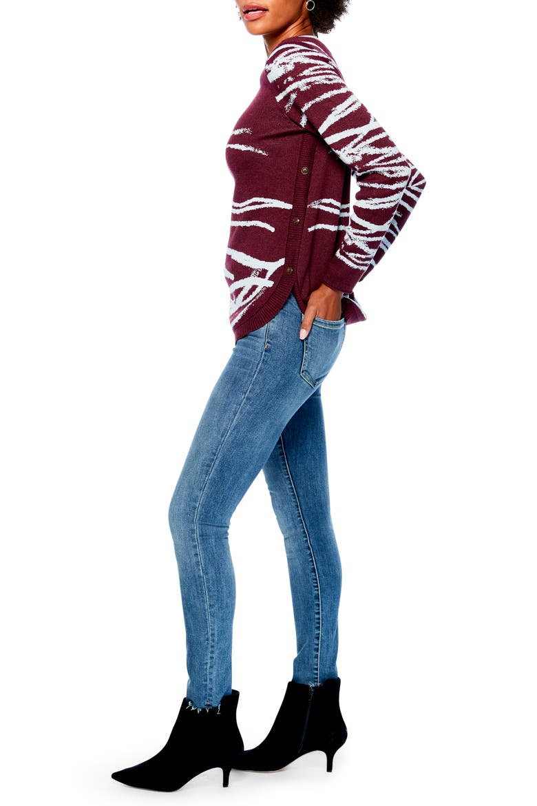 In My Nature Sweater, Alternate, color, WINTERBERRY