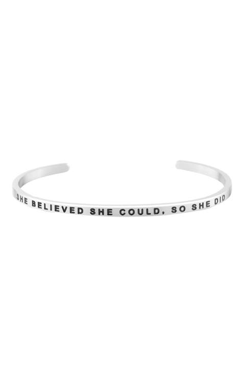 She Believed She Could, So She Did bracelet