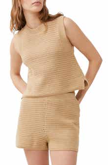 French Connection Lumi Mozart Open Stitch Sleeveless Cotton Sweater