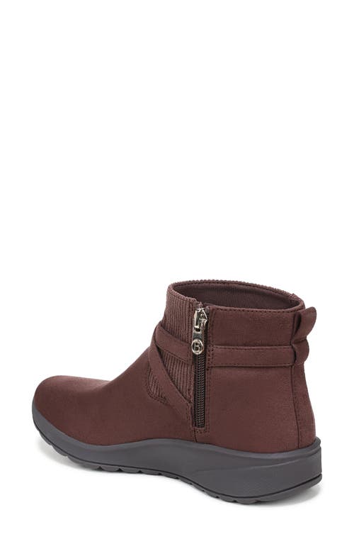 Lifestride Gates Wedge Bootie In Brown