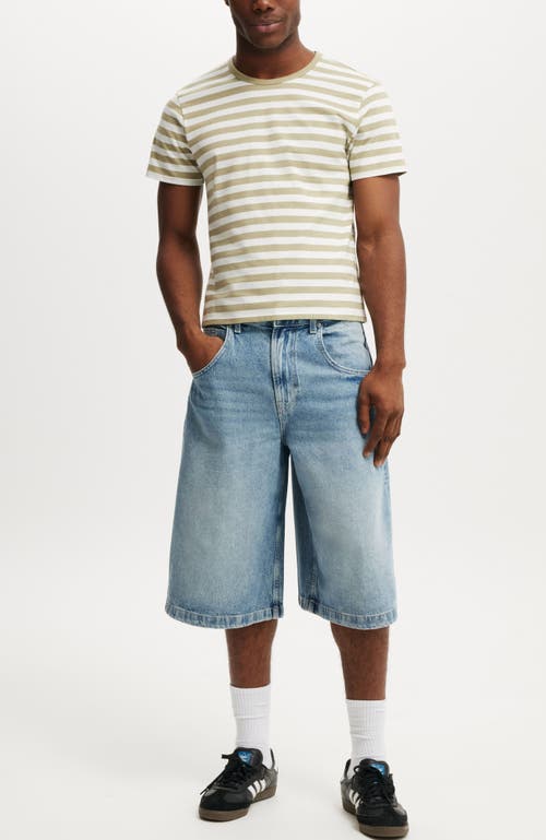 Cotton On Y2k Super Wide Jort In Blue