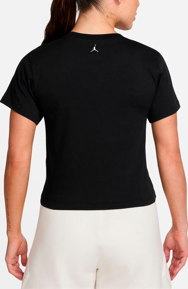 Jordan Logo Graphic Baby Tee, Alternate, color, Black/ White