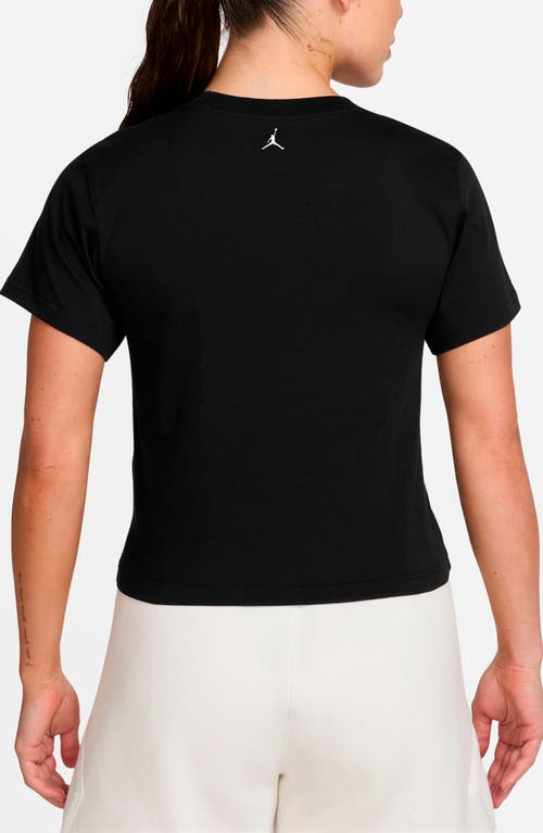 Jordan Logo Graphic Baby Tee In Black