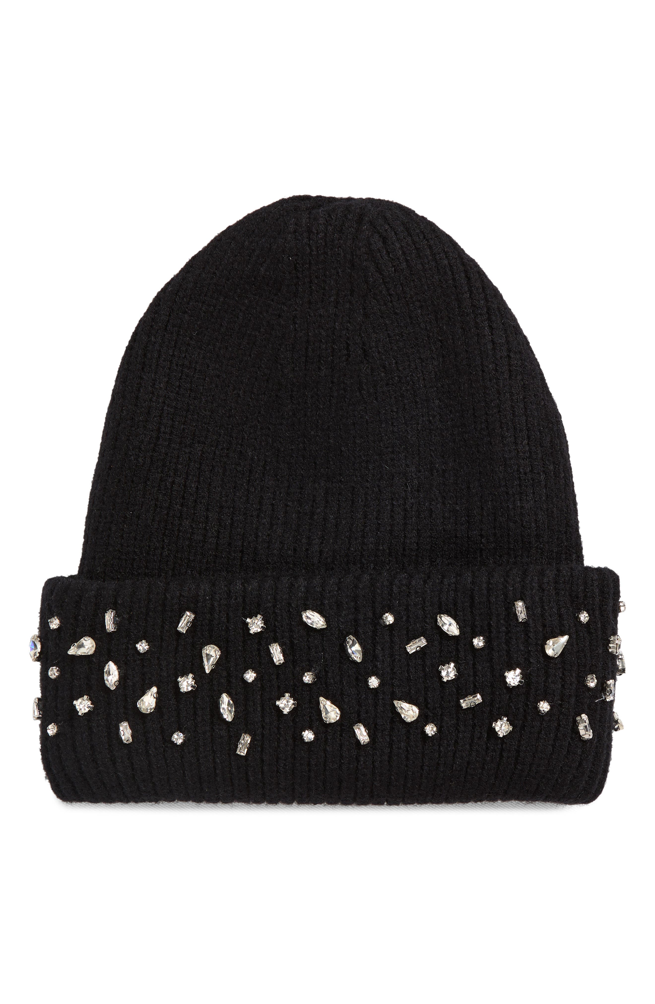 Tasha Crystal Cuffed Beanie