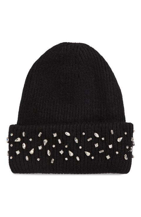 Crystal Cuffed Beanie