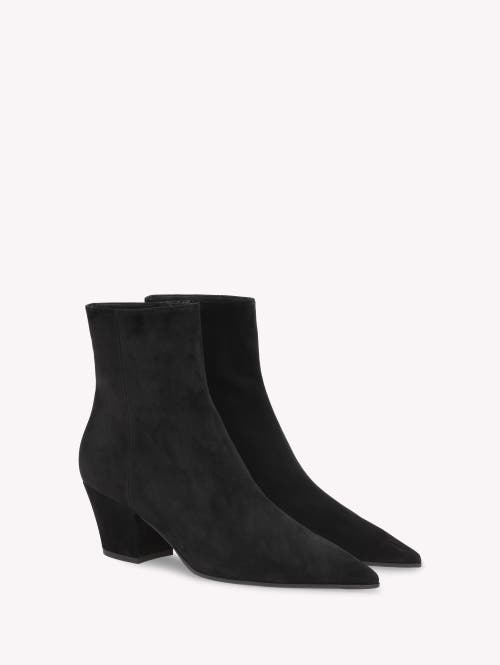 Gianvito Rossi Camoscio 90 Suede Ankle Boots In Black