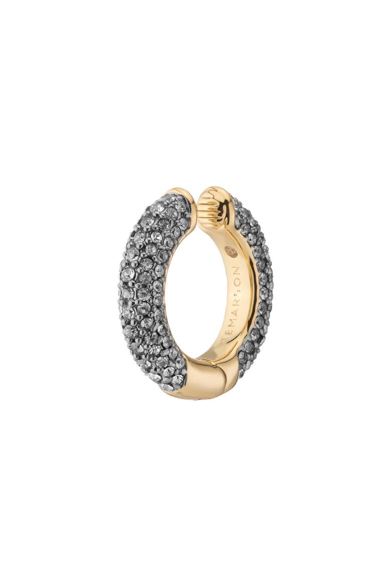 Lili Pavé Hoop Ear Cuff, Alternate, color, GOLD/ PAVE