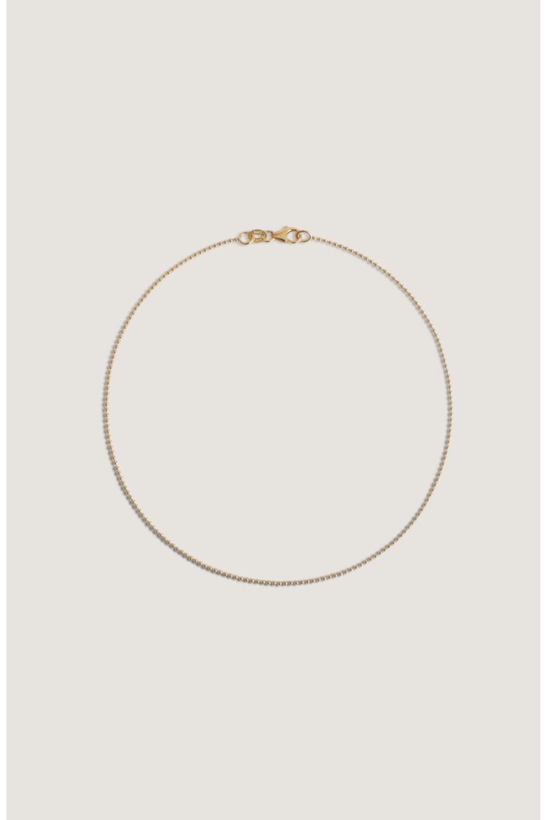Beaded Chain Anklet, Main, color, Gold