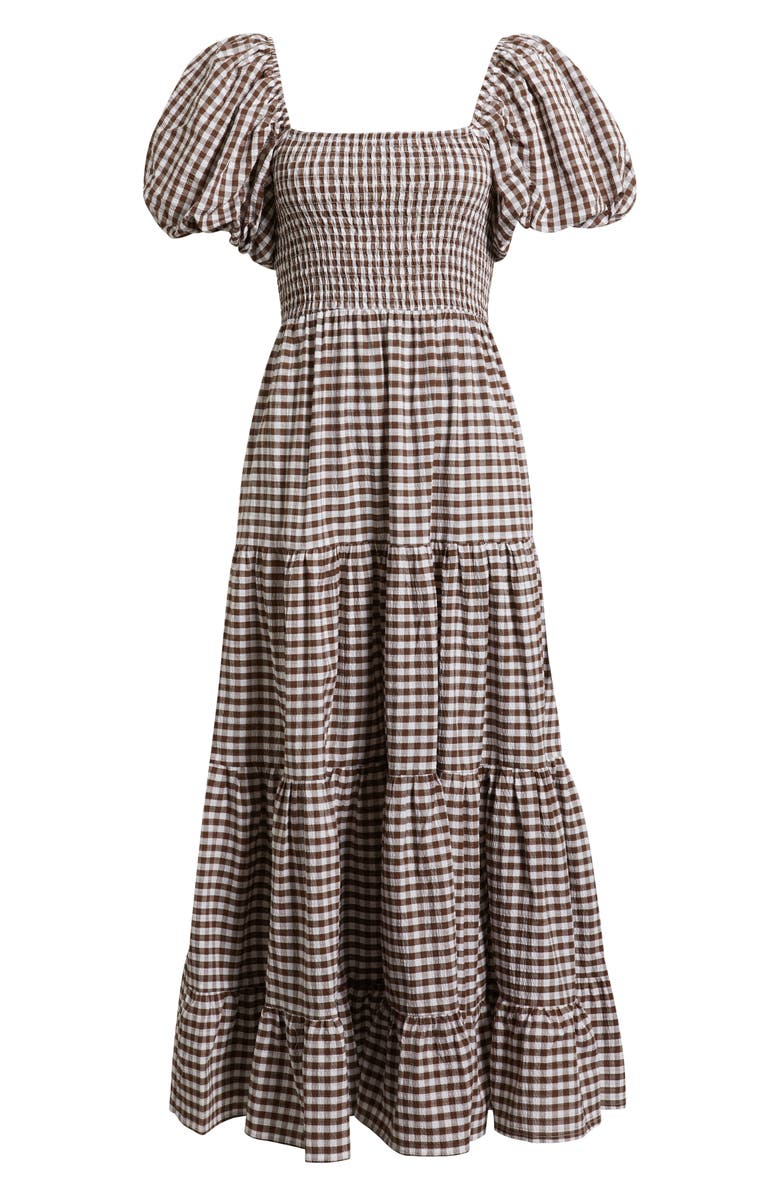 Sister Jane Pollen Gingham Check Midi Dress, Alternate, color, 